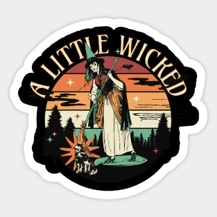 Halloween Witch - A Little Wicked Sticker